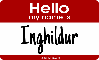 Hello my name is Inghildur png download