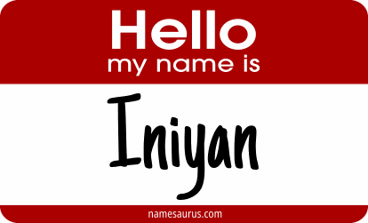 Hello my name is Iniyan png download