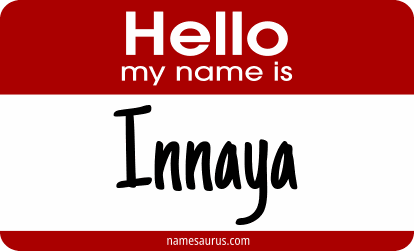 Hello my name is Innaya png download