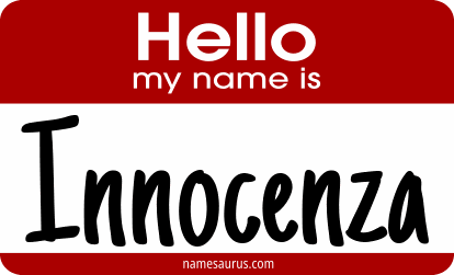 Hello my name is Innocenza png download