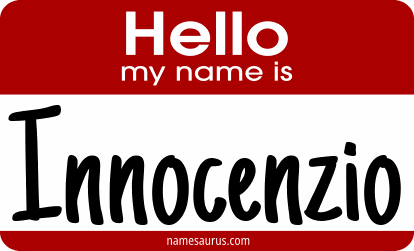 Hello my name is Innocenzio png download