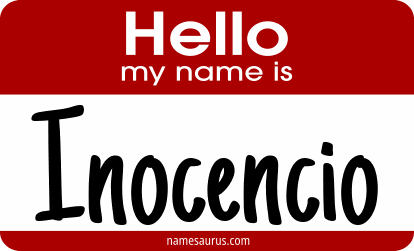 Hello my name is Inocencio png download