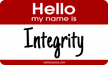 Hello my name is Integrity png download