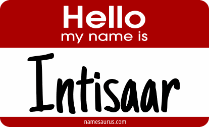 Hello my name is Intisaar png download