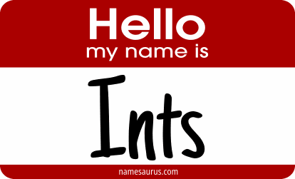 Hello my name is Ints png download