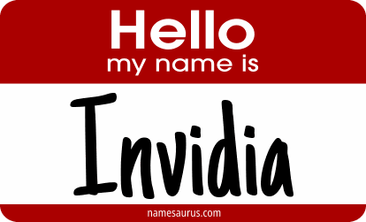 Hello my name is Invidia png download