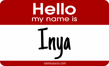 Hello my name is Inya png download