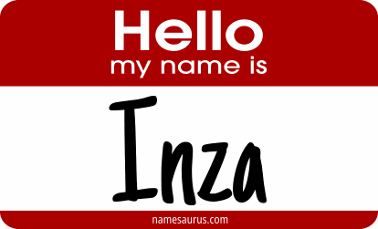 Hello my name is Inza png download