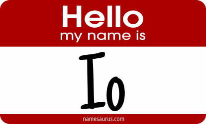 Hello my name is Io png download