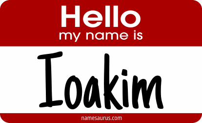 Hello my name is Ioakim png download