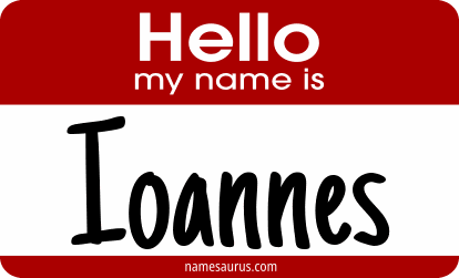 Hello my name is Ioannes png download
