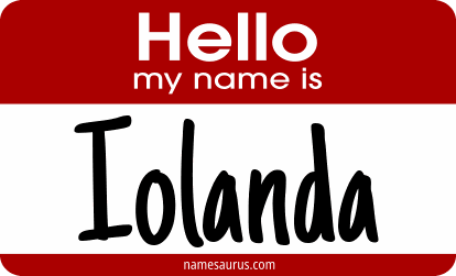 Hello my name is Iolanda png download