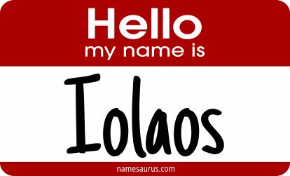 Hello my name is Iolaos png download