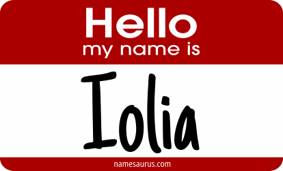 Hello my name is Iolia png download