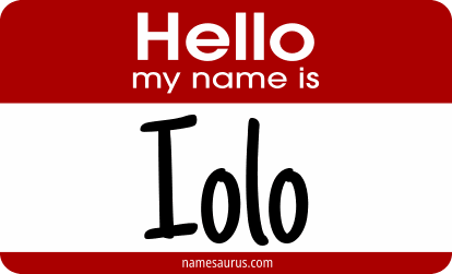 Hello my name is Iolo png download