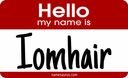 Hello my name is Iomhair png download