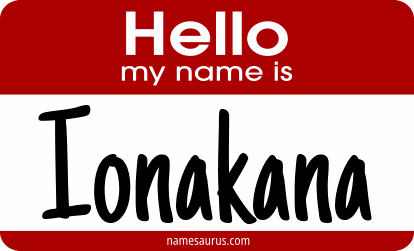 Hello my name is Ionakana png download