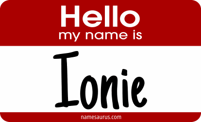 Hello my name is Ionie png download
