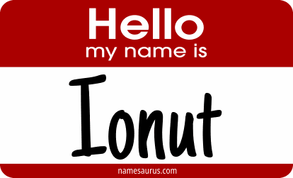 Hello my name is Ionut png download