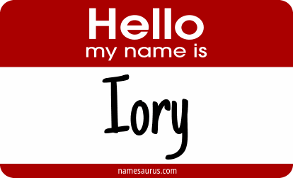 Hello my name is Iory png download