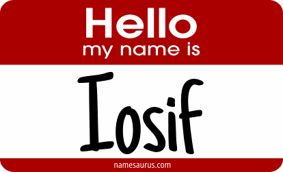 Hello my name is Iosif png download
