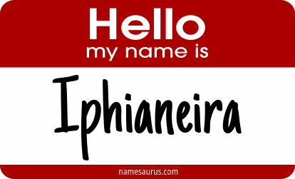 Hello my name is Iphianeira png download