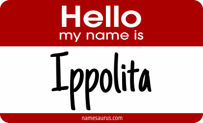 Hello my name is Ippolita png download