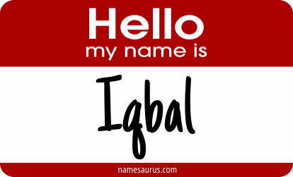 Hello my name is Iqbal png download