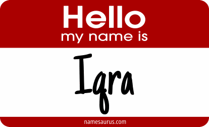 Hello my name is Iqra png download