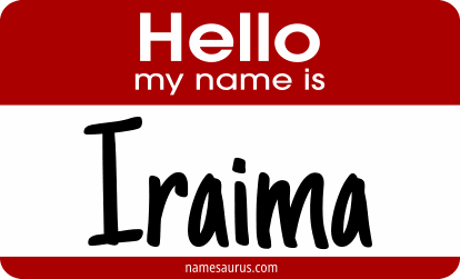 Hello my name is Iraima png download