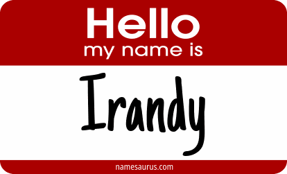 Hello my name is Irandy png download