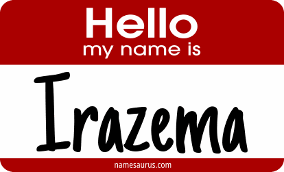 Hello my name is Irazema png download