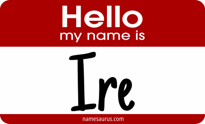 Hello my name is Ire png download