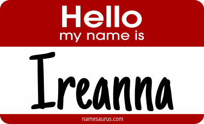 Hello my name is Ireanna png download
