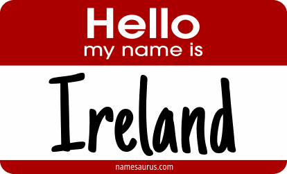 Hello my name is Ireland png download