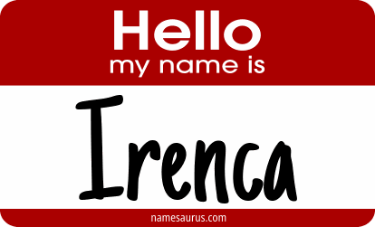 Hello my name is Irenca png download