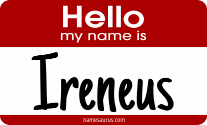 Hello my name is Ireneus png download