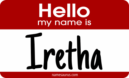 Hello my name is Iretha png download