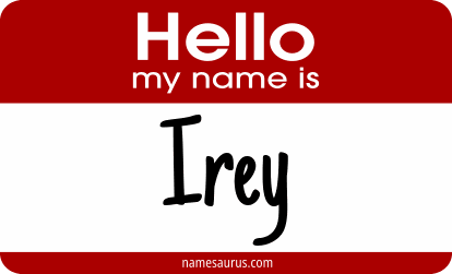 Hello my name is Irey png download