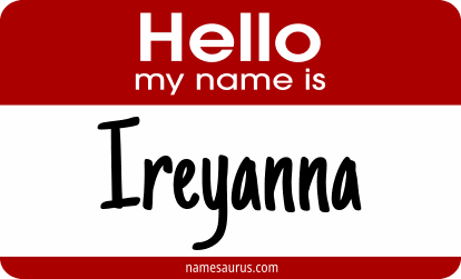 Hello my name is Ireyanna png download