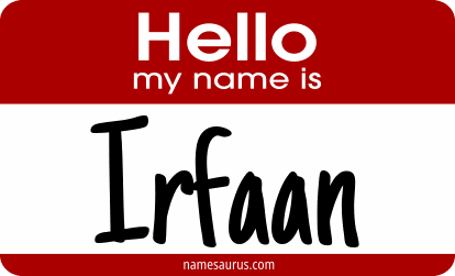 Hello my name is Irfaan png download