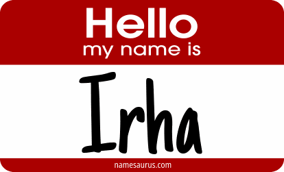 Hello my name is Irha png download