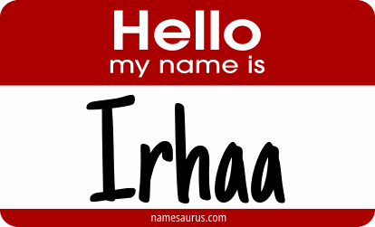 Hello my name is Irhaa png download