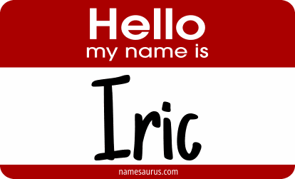 Hello my name is Iric png download