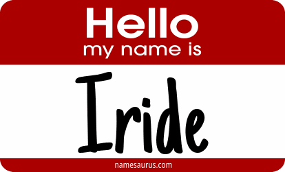 Hello my name is Iride png download