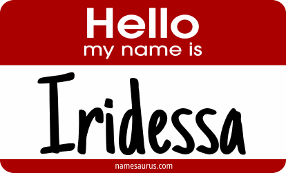 Hello my name is Iridessa png download