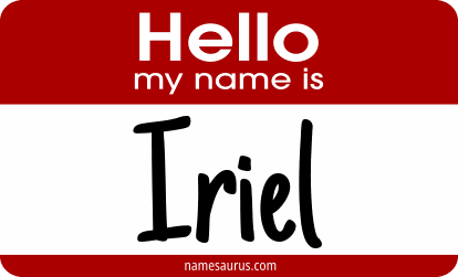Hello my name is Iriel png download