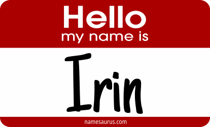 Hello my name is Irin png download