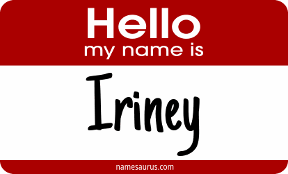 Hello my name is Iriney png download