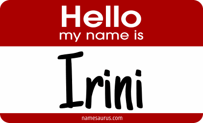 Hello my name is Irini png download